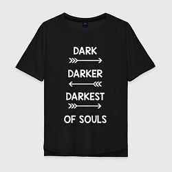 Мужская футболка оверсайз Darkest of Souls