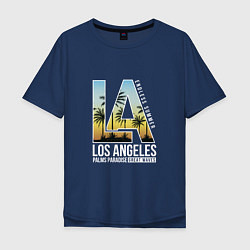 Футболка оверсайз мужская Los Angeles Summer, цвет: тёмно-синий
