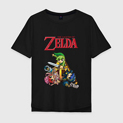 Мужская футболка оверсайз Zelda: Tri force heroes