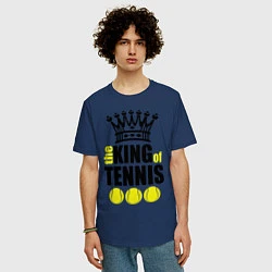 Футболка оверсайз мужская King of tennis, цвет: тёмно-синий — фото 2