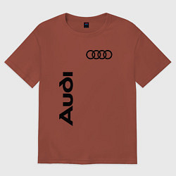 Футболка оверсайз мужская Audi Style, цвет: кирпичный