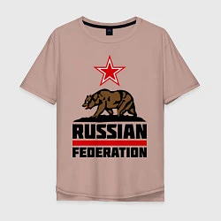 Мужская футболка оверсайз Russian Federation