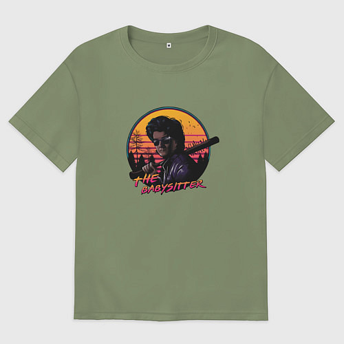 Мужская футболка оверсайз The BabySitter / Авокадо – фото 1