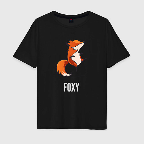 Мужская футболка оверсайз Little Foxy / Черный – фото 1