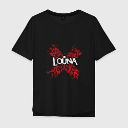 Мужская футболка оверсайз Louna: Время Х