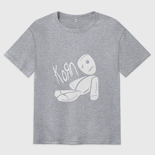 Мужская футболка оверсайз Korn Toy / Меланж – фото 1