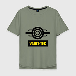 Футболка оверсайз мужская Vault-tec, цвет: авокадо