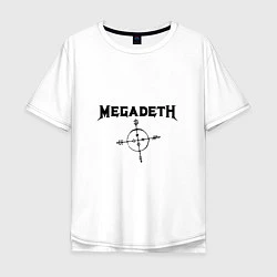 Мужская футболка оверсайз Megadeth Compass