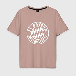 Футболка оверсайз мужская FC Bayern Munchen, цвет: пыльно-розовый