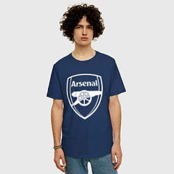 Футболка оверсайз мужская FC Arsenal, цвет: тёмно-синий — фото 2
