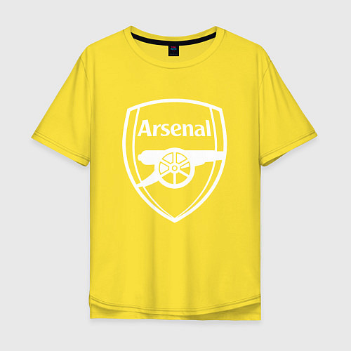 Мужская футболка оверсайз FC Arsenal / Желтый – фото 1