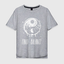 Мужская футболка оверсайз Find Balance