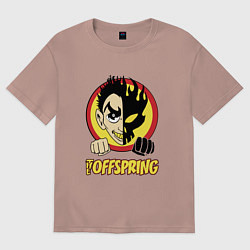 Футболка оверсайз мужская The Offspring Boy, цвет: пыльно-розовый