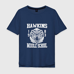Мужская футболка оверсайз Hawkins Middle School