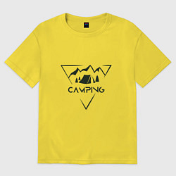 Футболка оверсайз мужская Camping, цвет: желтый