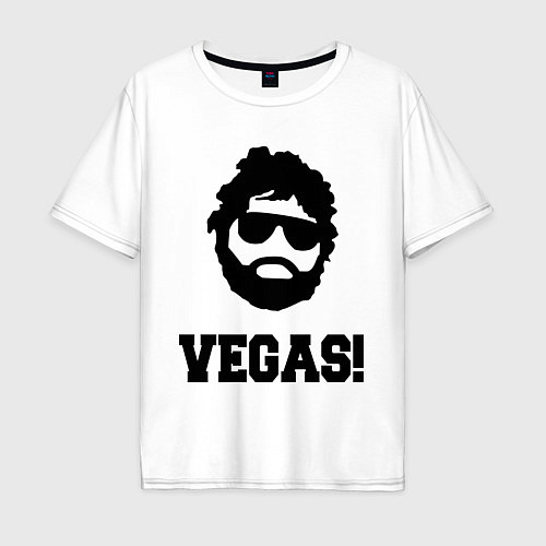 Мужская футболка оверсайз Vegas Guy / Белый – фото 1