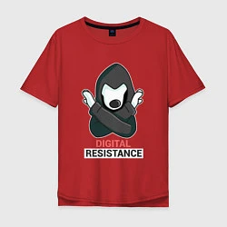 Мужская футболка оверсайз Digital Resistance