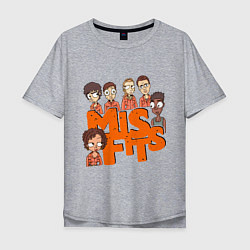 Мужская футболка оверсайз MisFits Heroes
