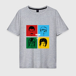 Футболка оверсайз мужская Queen Hot Space, цвет: меланж
