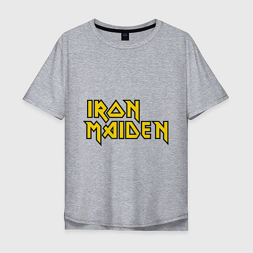 Мужская футболка оверсайз Iron Maiden / Меланж – фото 1
