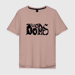 Футболка оверсайз мужская The Doors, цвет: пыльно-розовый