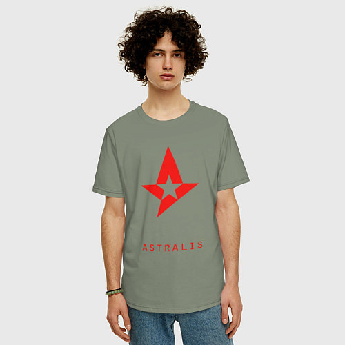 Мужская футболка оверсайз Astralis - The Form / Авокадо – фото 3