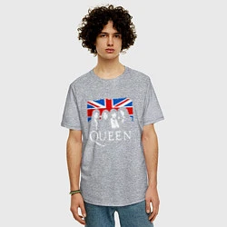 Футболка оверсайз мужская Queen UK, цвет: меланж — фото 2