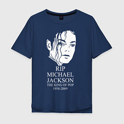 Мужская футболка оверсайз Michael jackson rip 1958-2009