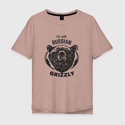 Мужская футболка оверсайз Russian Grizzly