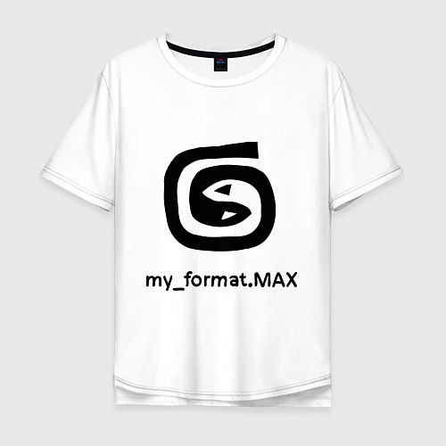 Мужская футболка оверсайз 3D Max / Белый – фото 1