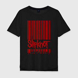 Мужская футболка оверсайз Slipknot: barcode