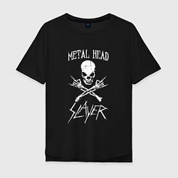 Мужская футболка оверсайз Metal Head: Slayer