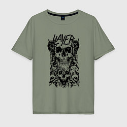 Мужская футболка оверсайз Slayer Skulls