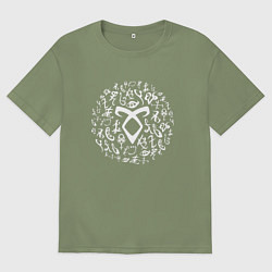 Мужская футболка оверсайз Shadowhunters Runes