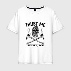 Мужская футболка оверсайз Trust me: Lumerjack