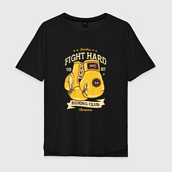 Мужская футболка оверсайз Fight Hard 1901