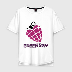 Мужская футболка оверсайз Green Day is love