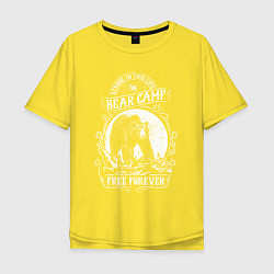 Футболка оверсайз мужская Bear Camp Free Forever, цвет: желтый