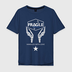 Футболка оверсайз мужская Fragile Express, цвет: тёмно-синий