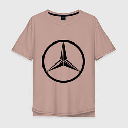 Мужская футболка оверсайз Mercedes-Benz logo