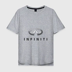 Футболка оверсайз мужская Logo Infiniti, цвет: меланж