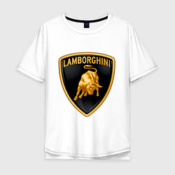 Мужская футболка оверсайз Lamborghini logo