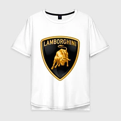 Мужская футболка оверсайз Lamborghini logo