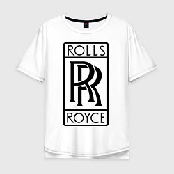 Мужская футболка оверсайз Rolls-Royce logo