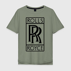 Мужская футболка оверсайз Rolls-Royce logo