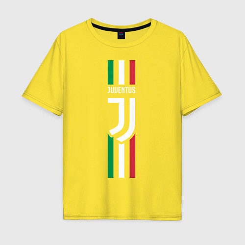 Мужская футболка оверсайз FC Juventus: Italy / Желтый – фото 1