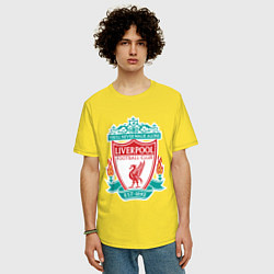 Футболка оверсайз мужская Liverpool FC, цвет: желтый — фото 2
