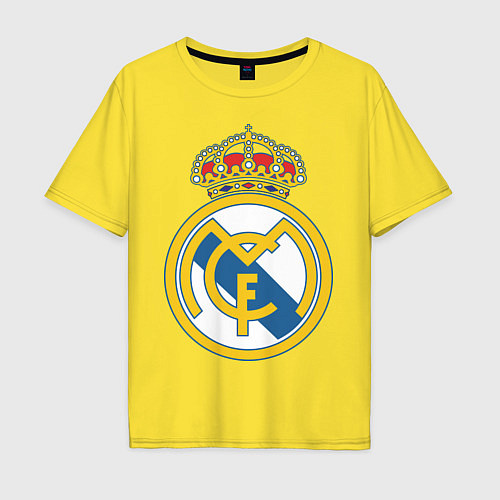 Мужская футболка оверсайз Real Madrid FC / Желтый – фото 1