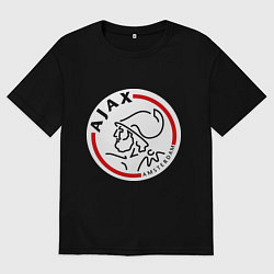 Футболка оверсайз мужская Ajax FC, цвет: черный
