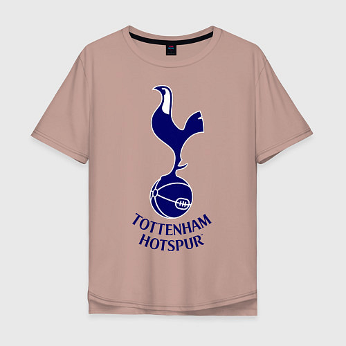Мужская футболка оверсайз Tottenham FC / Пыльно-розовый – фото 1